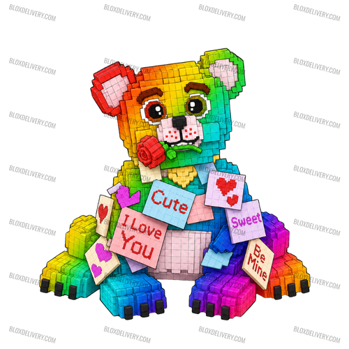 Rainbow Love Love Bear