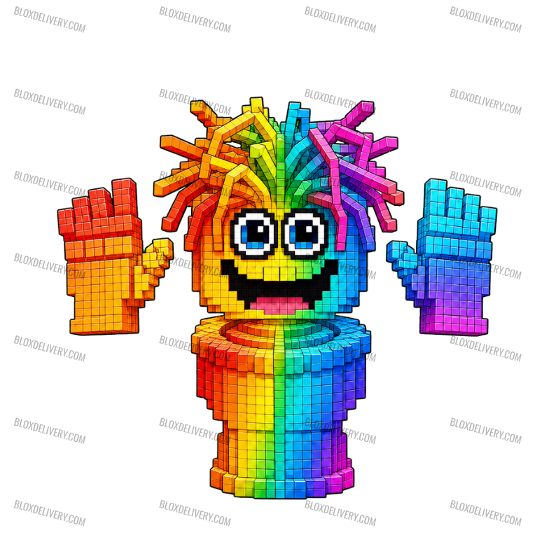 Rainbow Spaghetti Tualetti